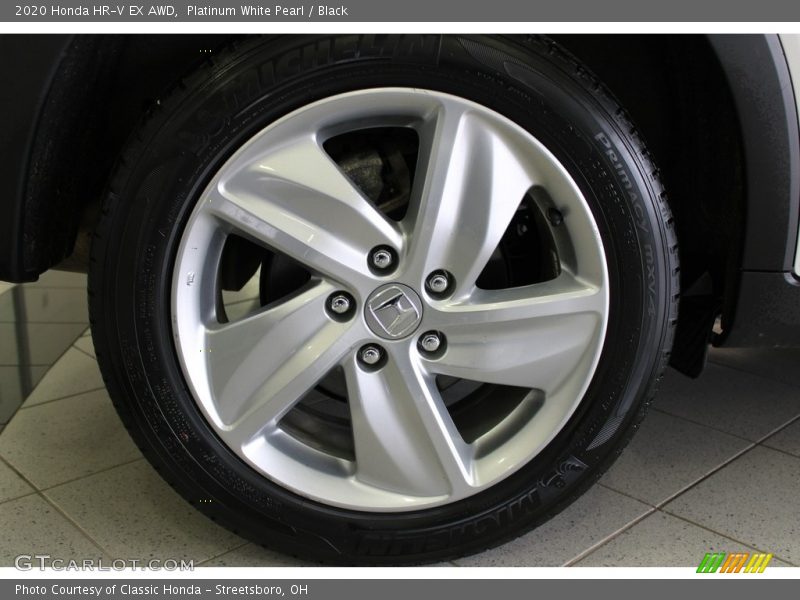 Platinum White Pearl / Black 2020 Honda HR-V EX AWD