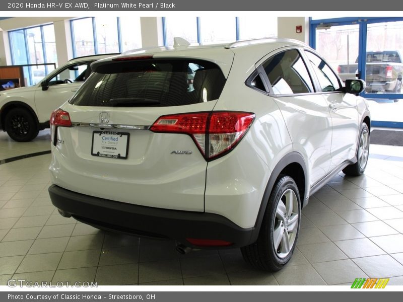 Platinum White Pearl / Black 2020 Honda HR-V EX AWD