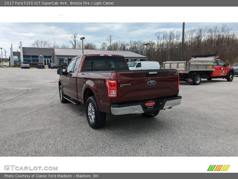 Bronze Fire / Light Camel 2017 Ford F150 XLT SuperCab 4x4