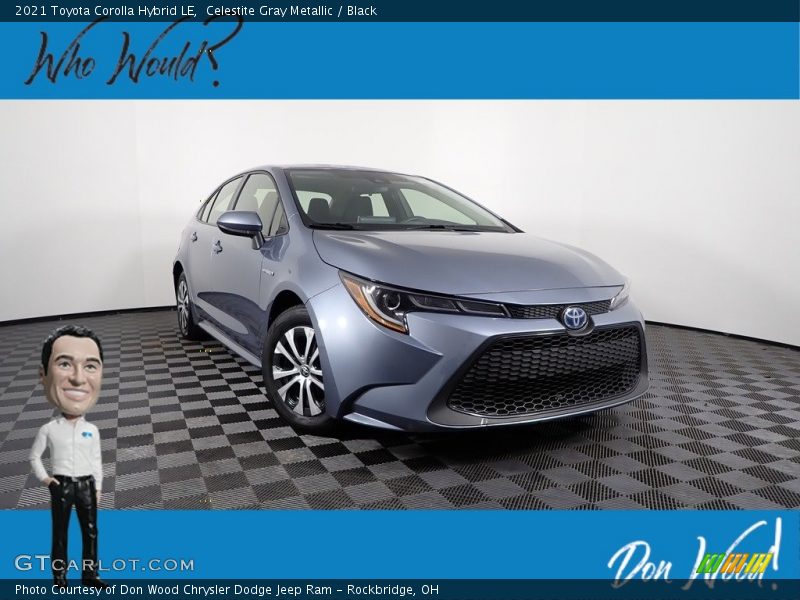 Celestite Gray Metallic / Black 2021 Toyota Corolla Hybrid LE