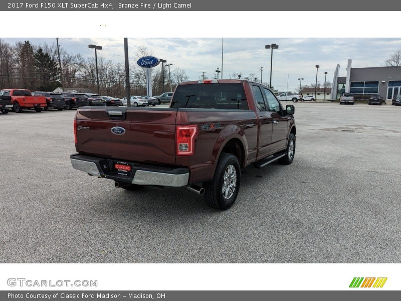 Bronze Fire / Light Camel 2017 Ford F150 XLT SuperCab 4x4