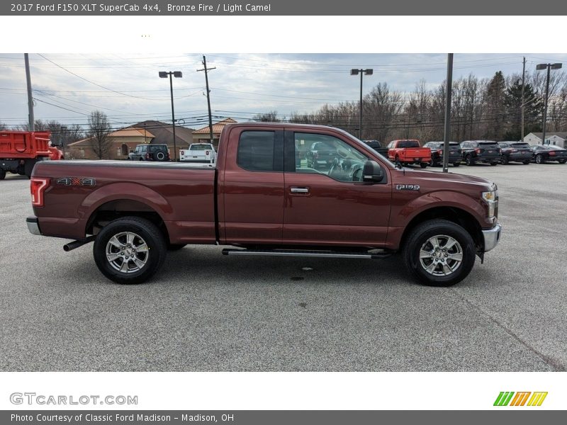 Bronze Fire / Light Camel 2017 Ford F150 XLT SuperCab 4x4