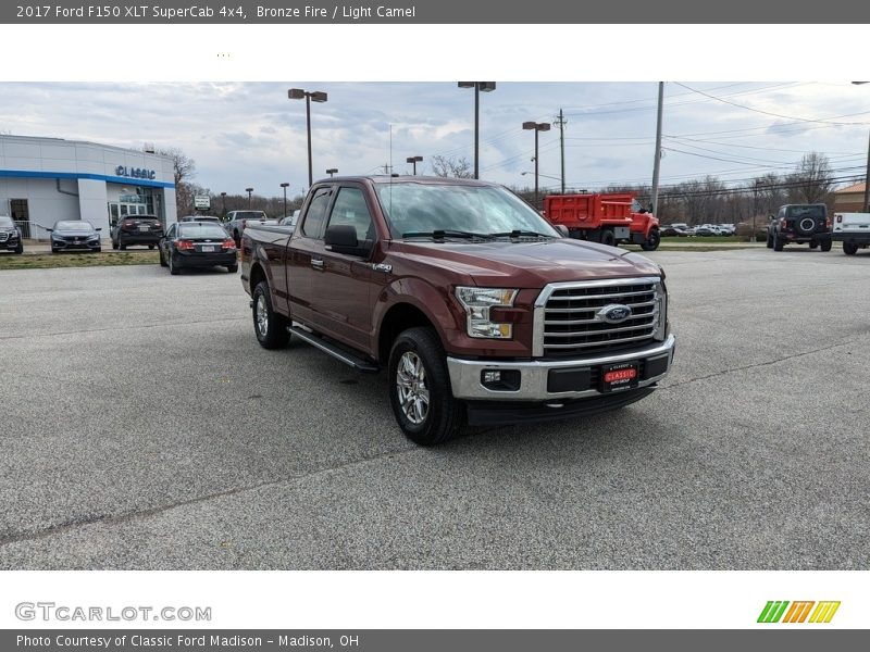 Bronze Fire / Light Camel 2017 Ford F150 XLT SuperCab 4x4