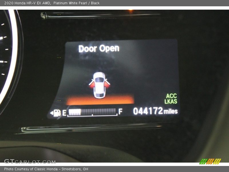 Platinum White Pearl / Black 2020 Honda HR-V EX AWD