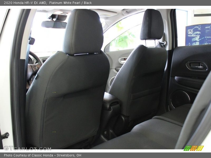 Platinum White Pearl / Black 2020 Honda HR-V EX AWD