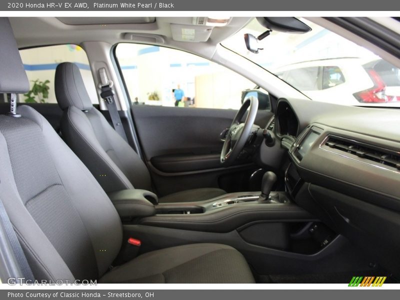 Platinum White Pearl / Black 2020 Honda HR-V EX AWD