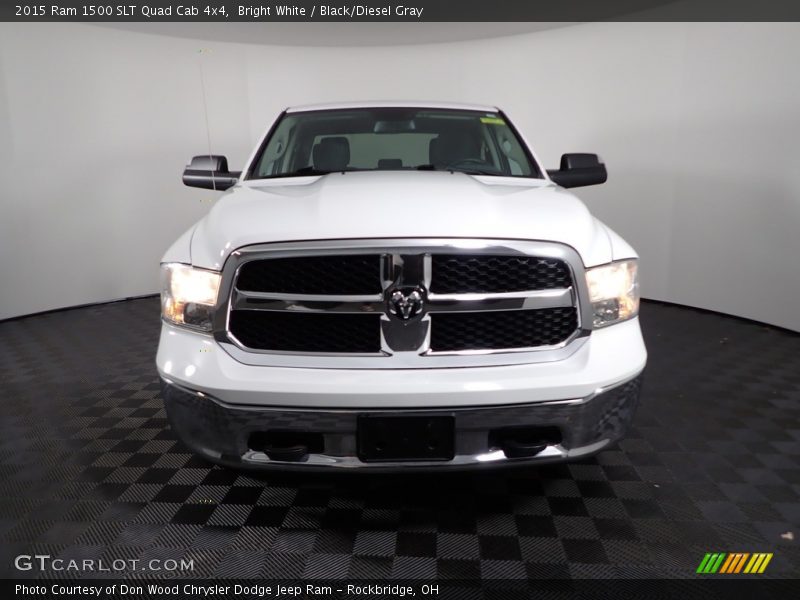Bright White / Black/Diesel Gray 2015 Ram 1500 SLT Quad Cab 4x4