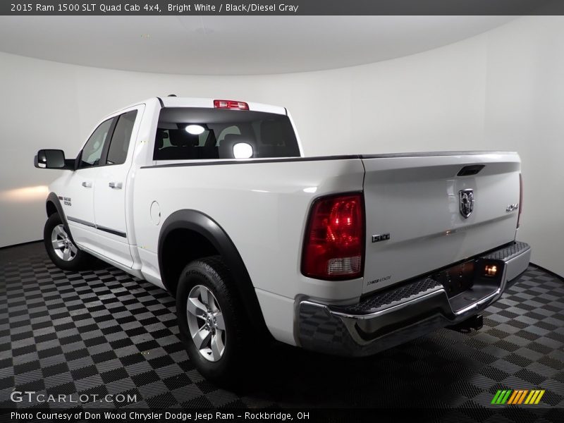 Bright White / Black/Diesel Gray 2015 Ram 1500 SLT Quad Cab 4x4