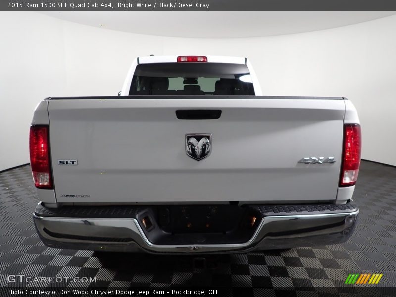 Bright White / Black/Diesel Gray 2015 Ram 1500 SLT Quad Cab 4x4