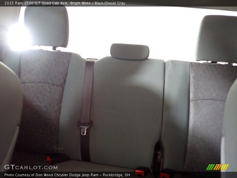 Bright White / Black/Diesel Gray 2015 Ram 1500 SLT Quad Cab 4x4