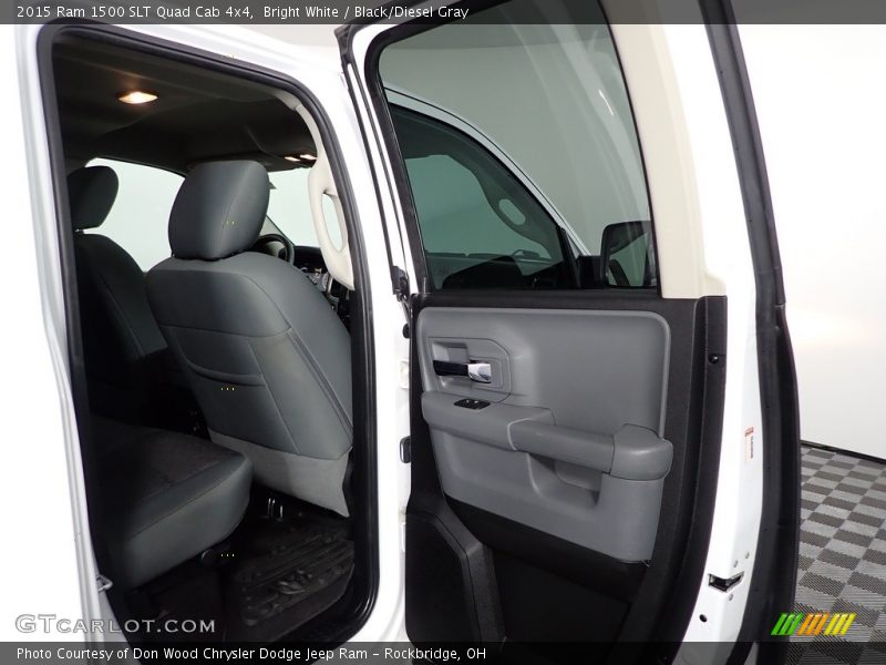 Bright White / Black/Diesel Gray 2015 Ram 1500 SLT Quad Cab 4x4