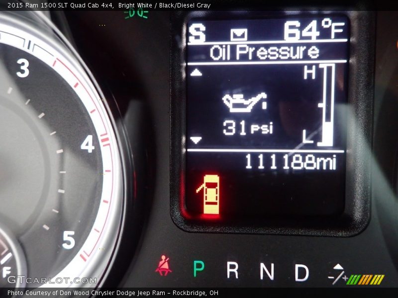 Bright White / Black/Diesel Gray 2015 Ram 1500 SLT Quad Cab 4x4