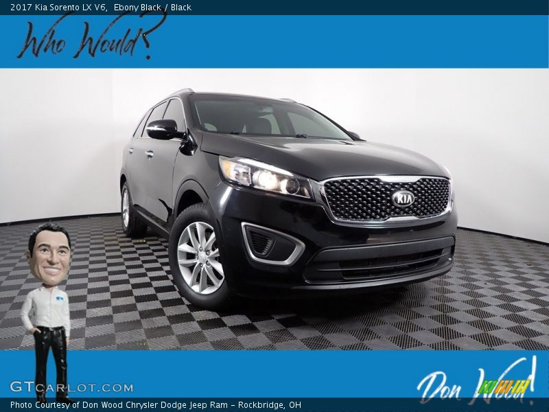 Ebony Black / Black 2017 Kia Sorento LX V6