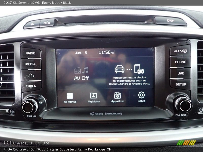 Ebony Black / Black 2017 Kia Sorento LX V6