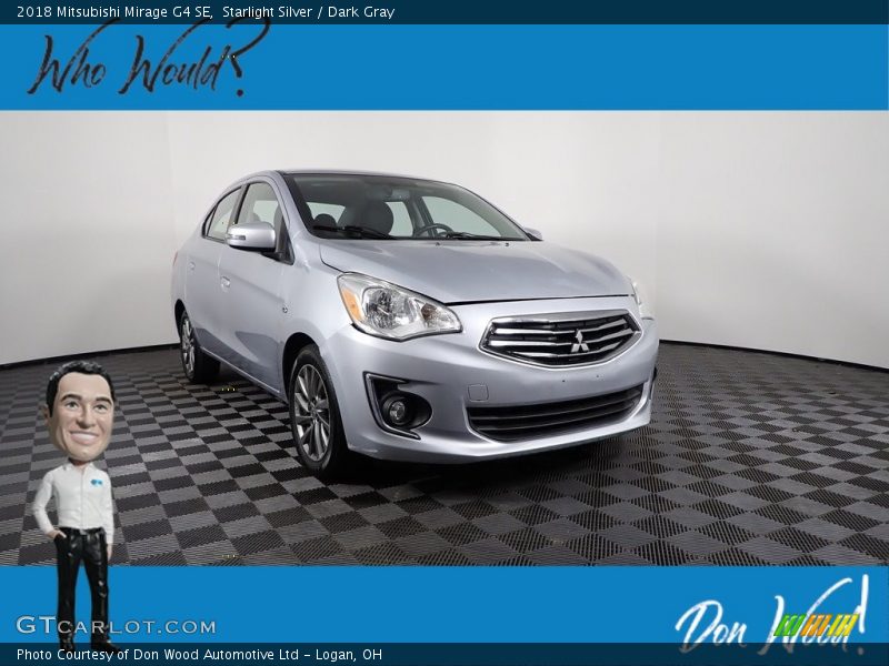 Starlight Silver / Dark Gray 2018 Mitsubishi Mirage G4 SE