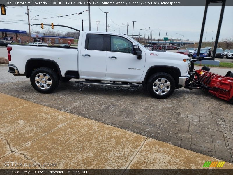 Summit White / Gideon/Very Dark Atmosphere 2023 Chevrolet Silverado 2500HD LTZ Double Cab 4x4