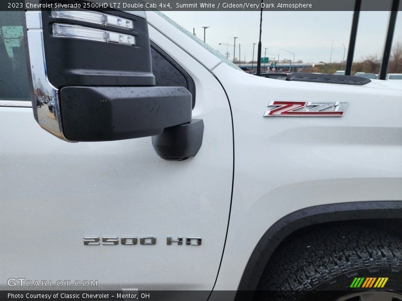 Summit White / Gideon/Very Dark Atmosphere 2023 Chevrolet Silverado 2500HD LTZ Double Cab 4x4