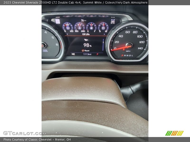 Summit White / Gideon/Very Dark Atmosphere 2023 Chevrolet Silverado 2500HD LTZ Double Cab 4x4