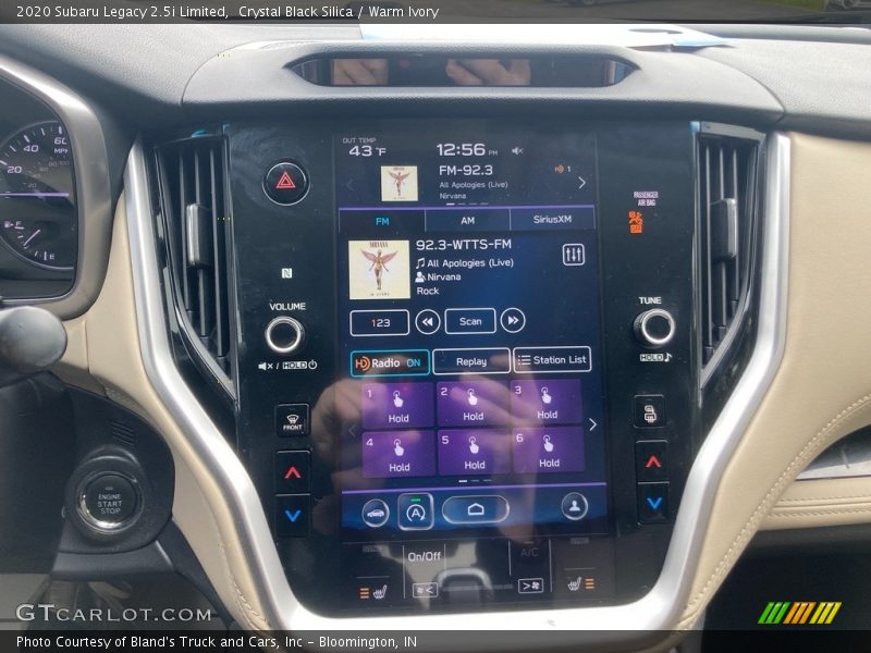 Crystal Black Silica / Warm Ivory 2020 Subaru Legacy 2.5i Limited