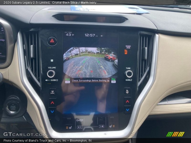 Crystal Black Silica / Warm Ivory 2020 Subaru Legacy 2.5i Limited