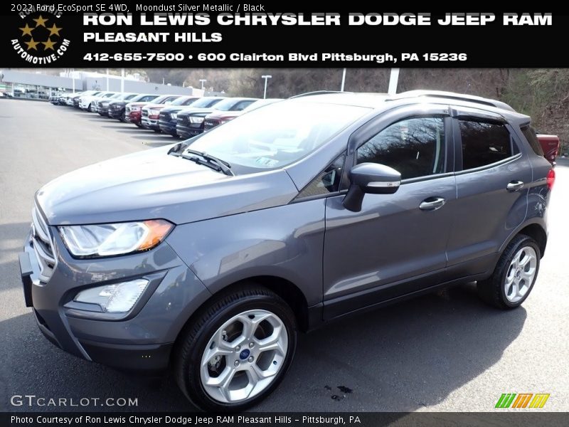 Moondust Silver Metallic / Black 2022 Ford EcoSport SE 4WD