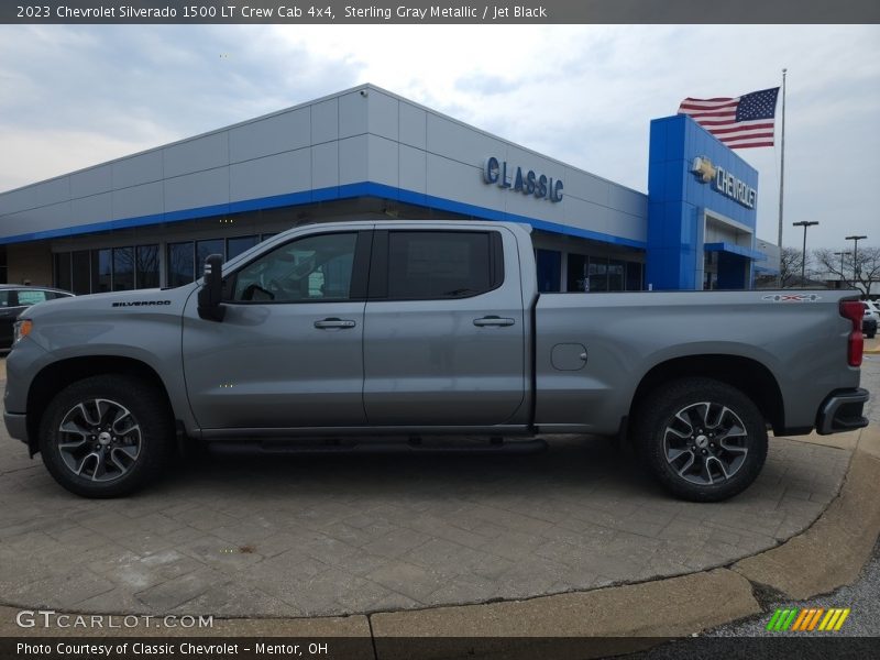 Sterling Gray Metallic / Jet Black 2023 Chevrolet Silverado 1500 LT Crew Cab 4x4