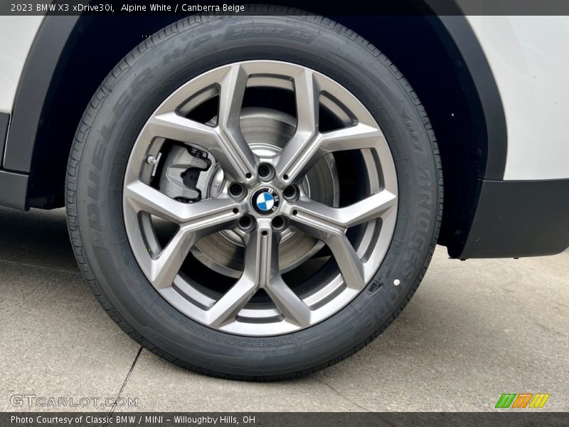 Alpine White / Canberra Beige 2023 BMW X3 xDrive30i