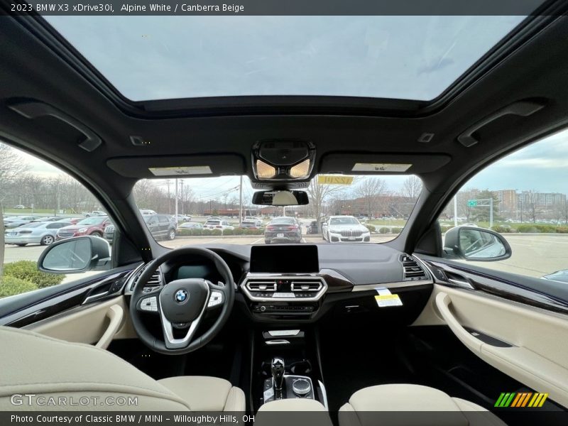 Alpine White / Canberra Beige 2023 BMW X3 xDrive30i