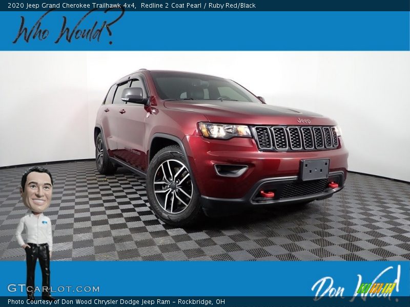 Redline 2 Coat Pearl / Ruby Red/Black 2020 Jeep Grand Cherokee Trailhawk 4x4