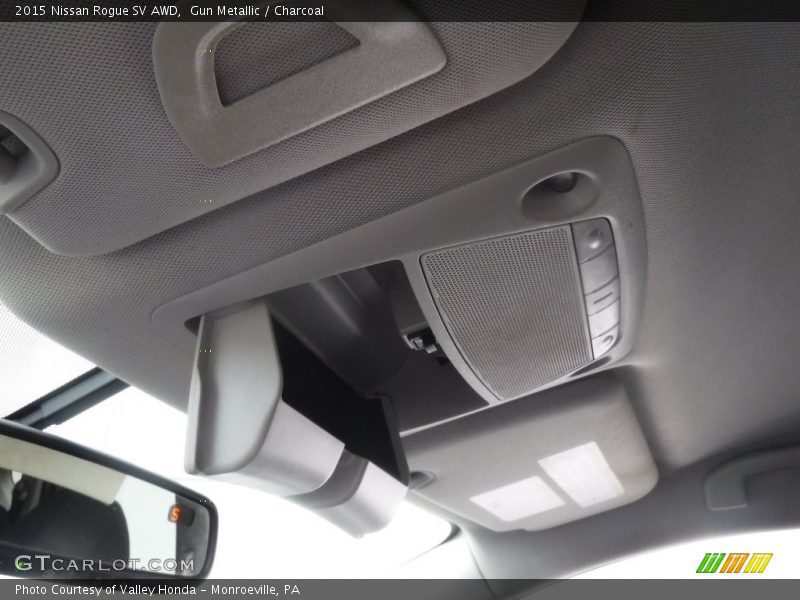 Gun Metallic / Charcoal 2015 Nissan Rogue SV AWD