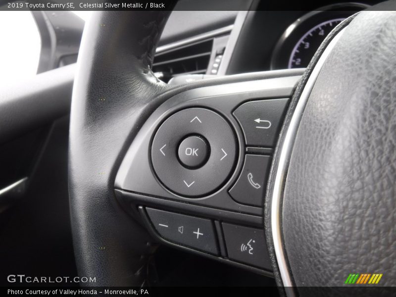 Celestial Silver Metallic / Black 2019 Toyota Camry SE