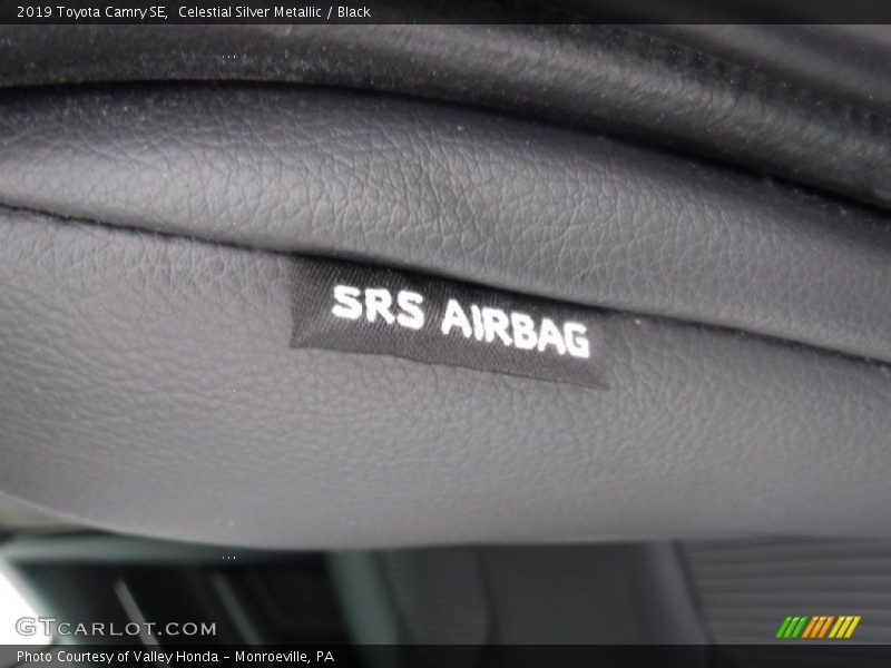Celestial Silver Metallic / Black 2019 Toyota Camry SE