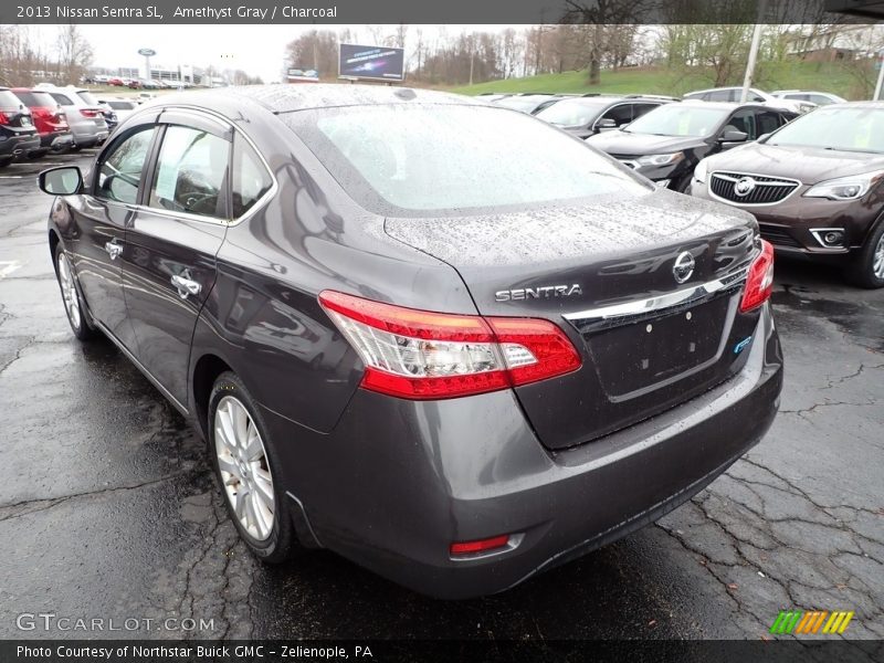 Amethyst Gray / Charcoal 2013 Nissan Sentra SL