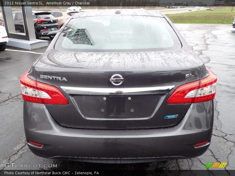 Amethyst Gray / Charcoal 2013 Nissan Sentra SL