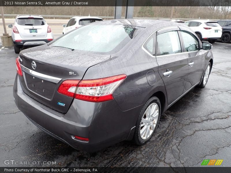 Amethyst Gray / Charcoal 2013 Nissan Sentra SL