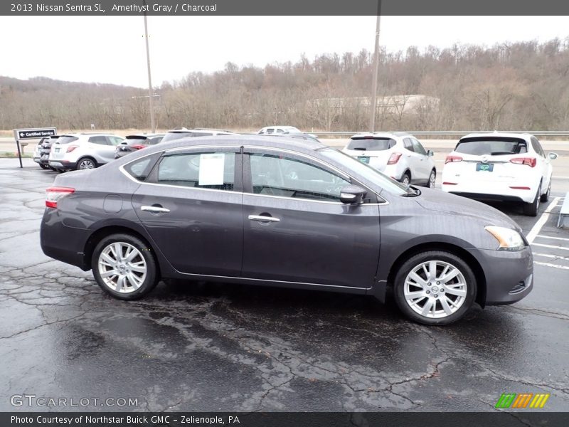 Amethyst Gray / Charcoal 2013 Nissan Sentra SL