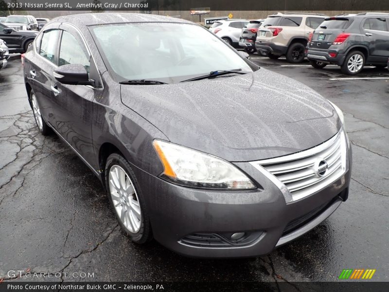 Amethyst Gray / Charcoal 2013 Nissan Sentra SL