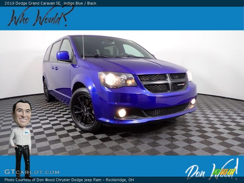Indigo Blue / Black 2019 Dodge Grand Caravan SE