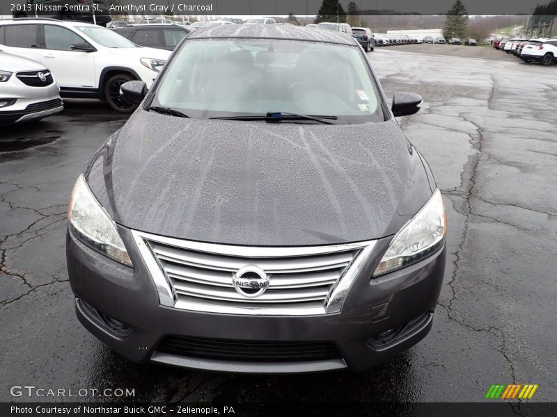 Amethyst Gray / Charcoal 2013 Nissan Sentra SL