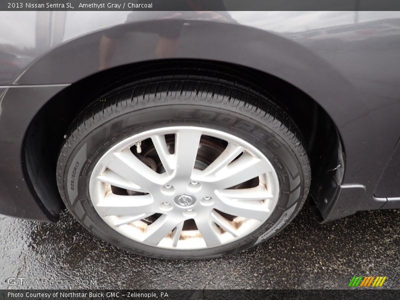 Amethyst Gray / Charcoal 2013 Nissan Sentra SL
