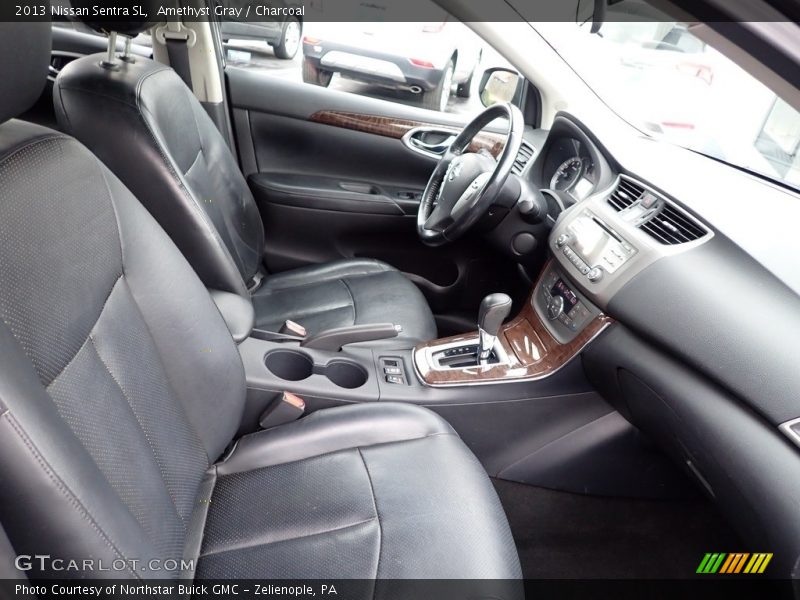 Amethyst Gray / Charcoal 2013 Nissan Sentra SL