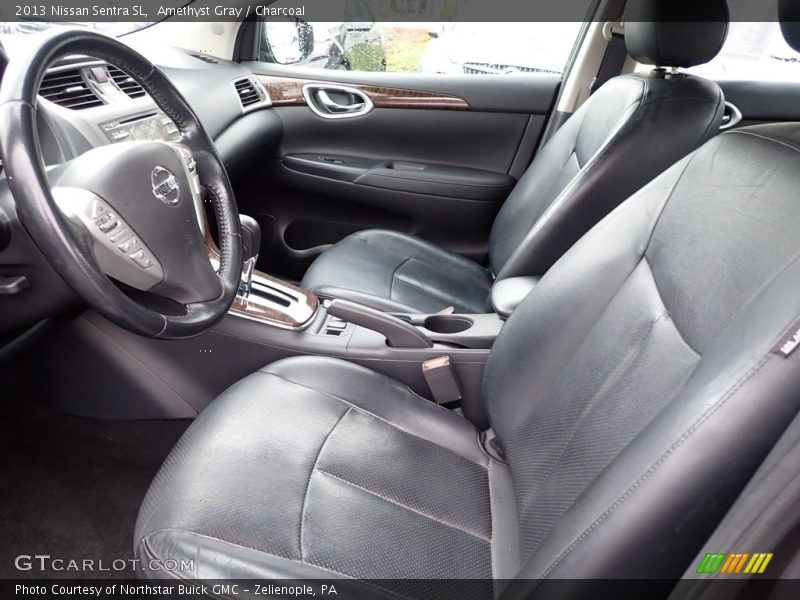 Amethyst Gray / Charcoal 2013 Nissan Sentra SL