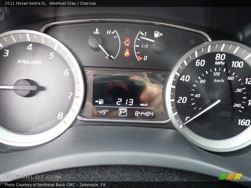 Amethyst Gray / Charcoal 2013 Nissan Sentra SL