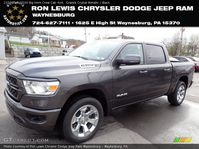 Granite Crystal Metallic / Black 2023 Ram 1500 Big Horn Crew Cab 4x4