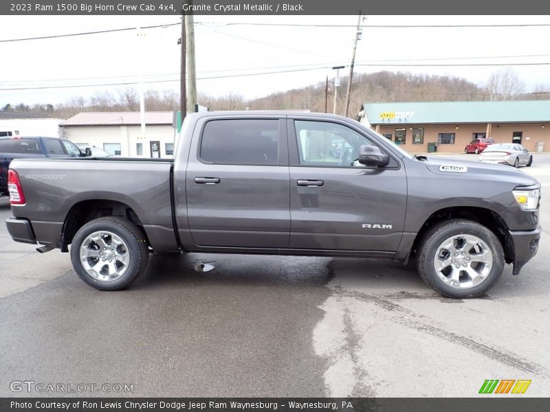 Granite Crystal Metallic / Black 2023 Ram 1500 Big Horn Crew Cab 4x4