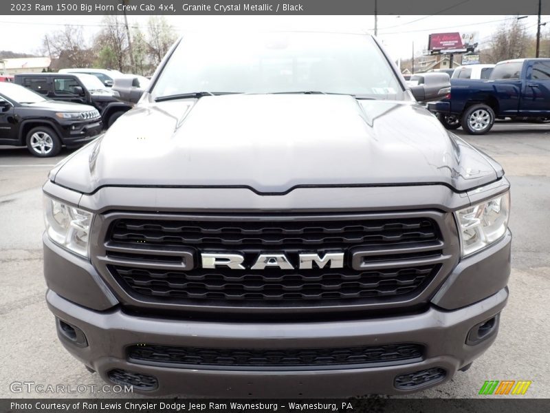 Granite Crystal Metallic / Black 2023 Ram 1500 Big Horn Crew Cab 4x4