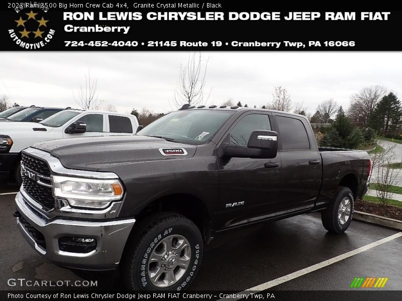 Granite Crystal Metallic / Black 2023 Ram 3500 Big Horn Crew Cab 4x4