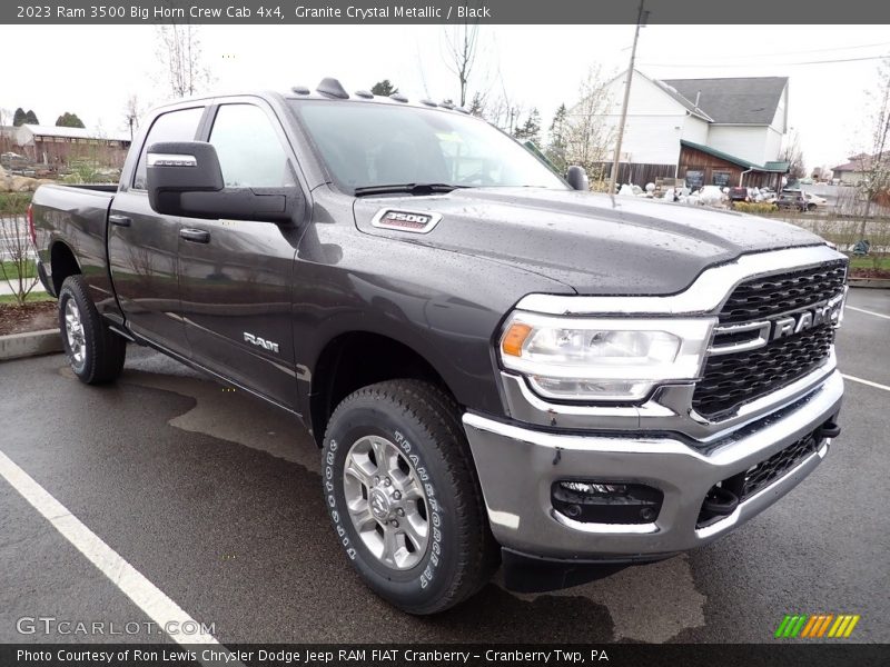 Granite Crystal Metallic / Black 2023 Ram 3500 Big Horn Crew Cab 4x4
