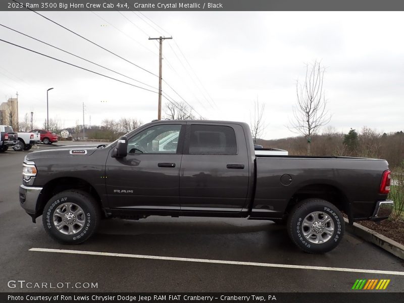 Granite Crystal Metallic / Black 2023 Ram 3500 Big Horn Crew Cab 4x4