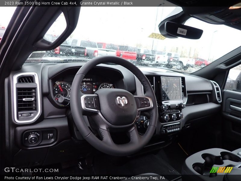 Granite Crystal Metallic / Black 2023 Ram 3500 Big Horn Crew Cab 4x4
